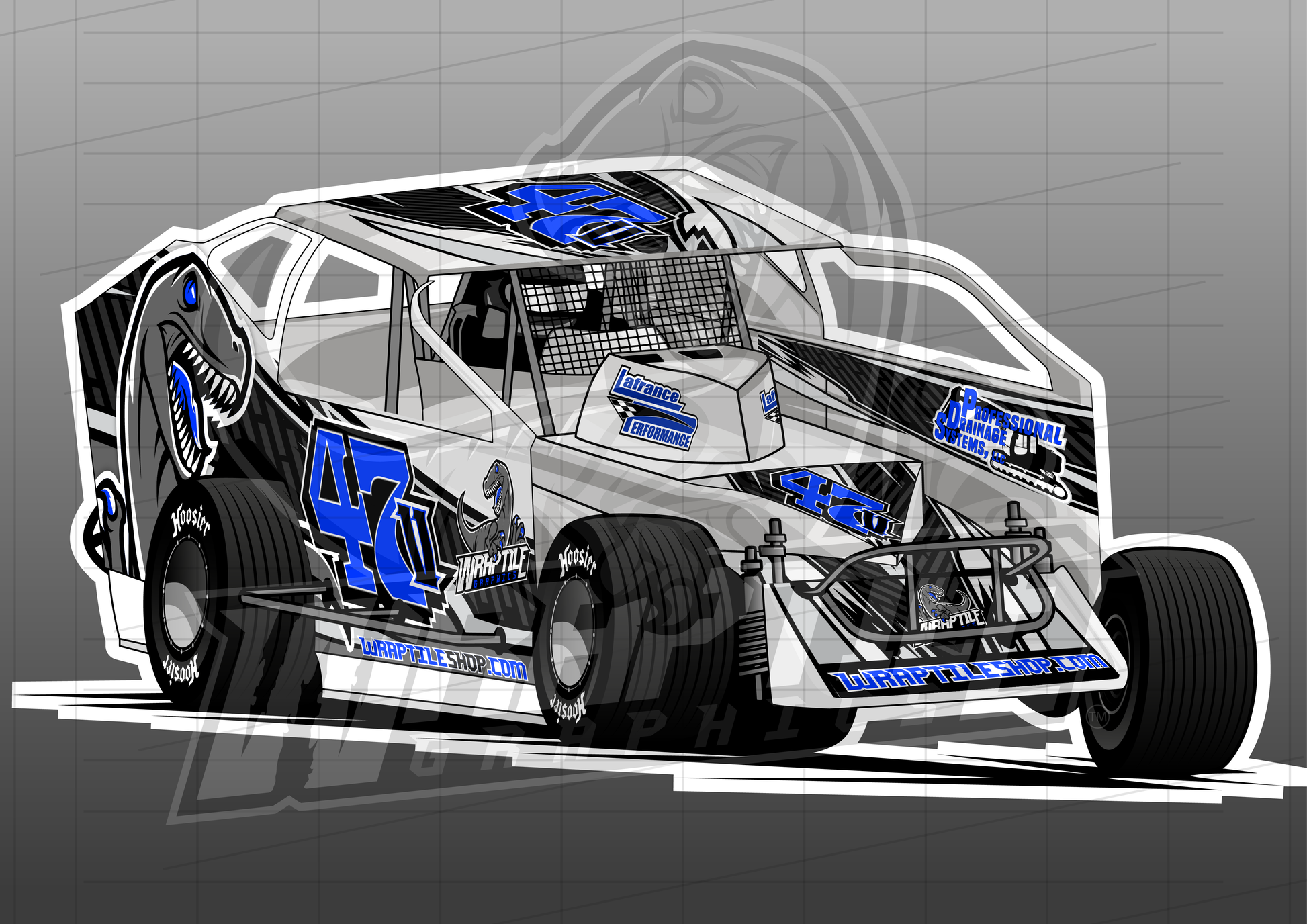 Vector Racing Graphic Template
