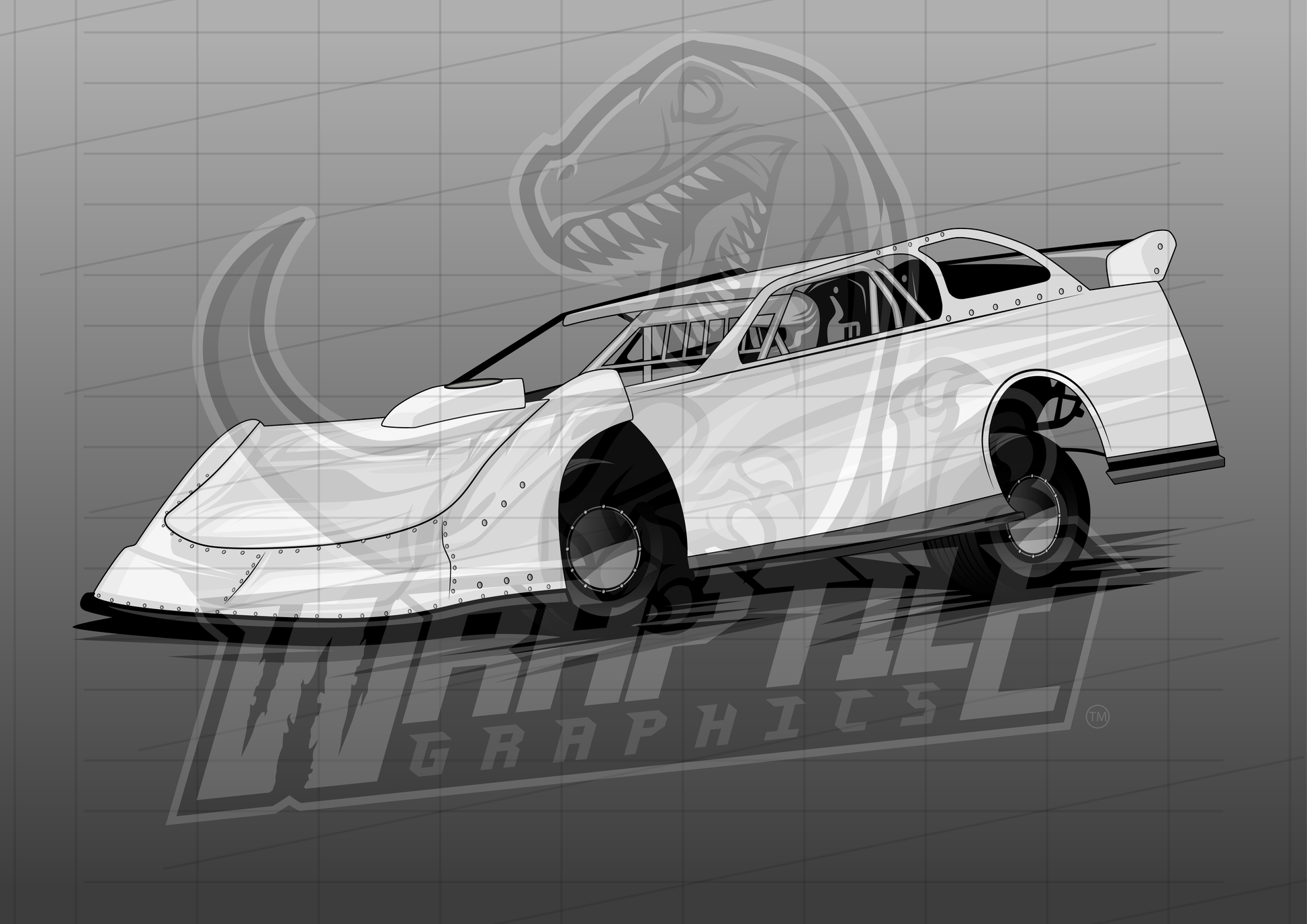 Vector Racing Graphic Template