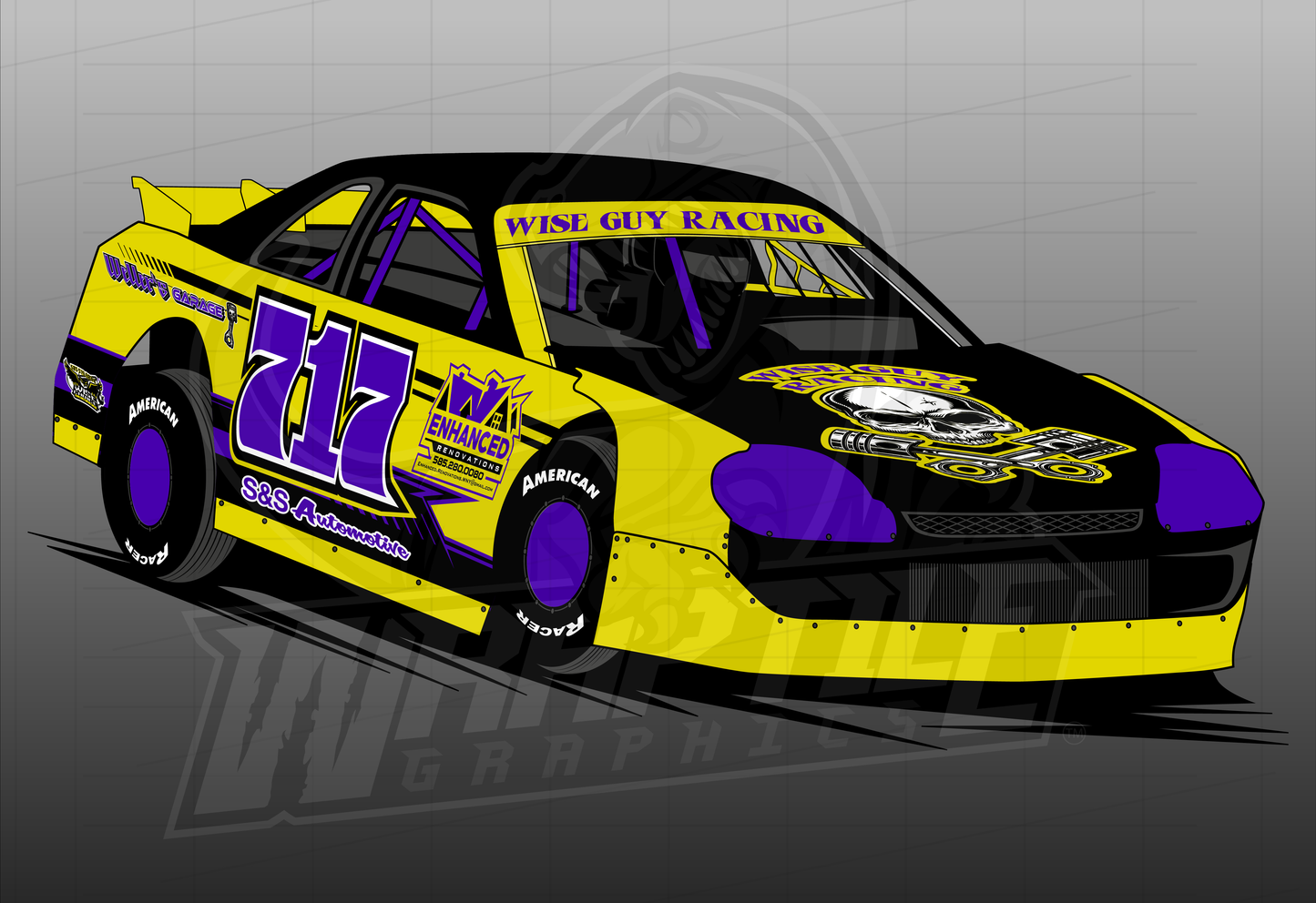Vector Racing Graphic