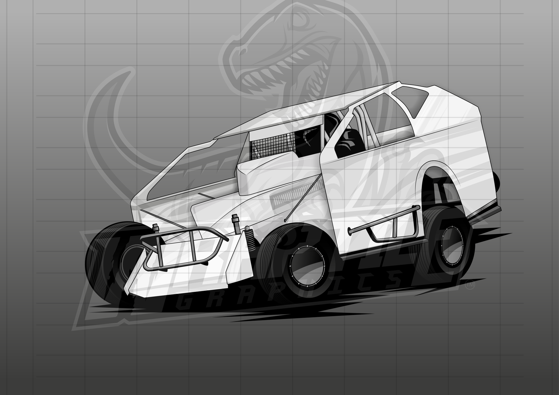 Vector Racing Graphic Template