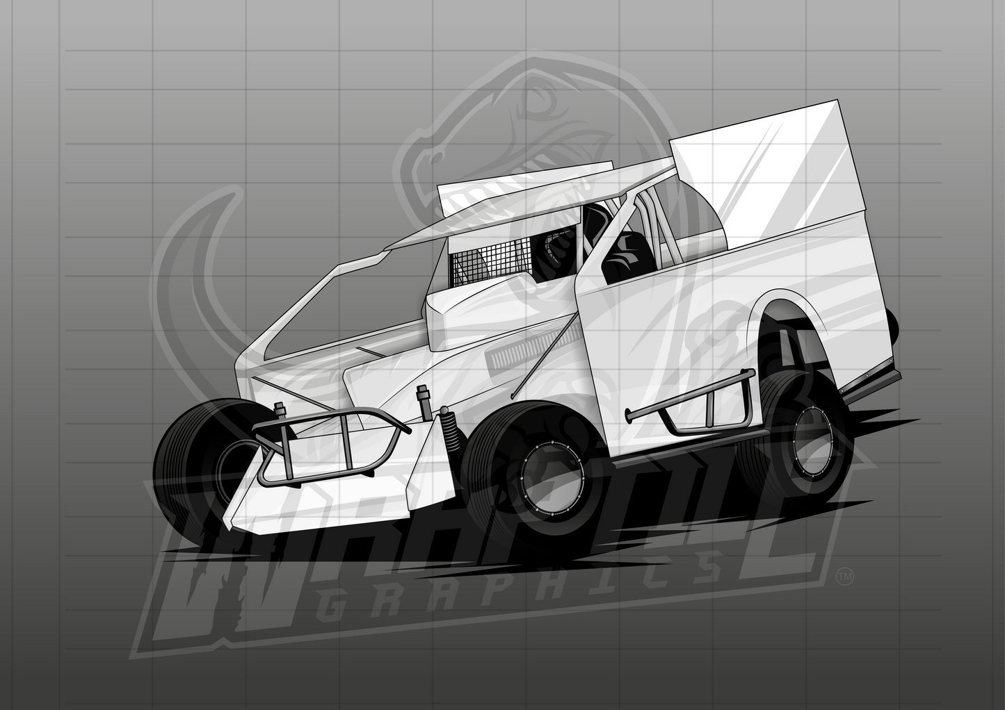 Vector Racing Graphic Template