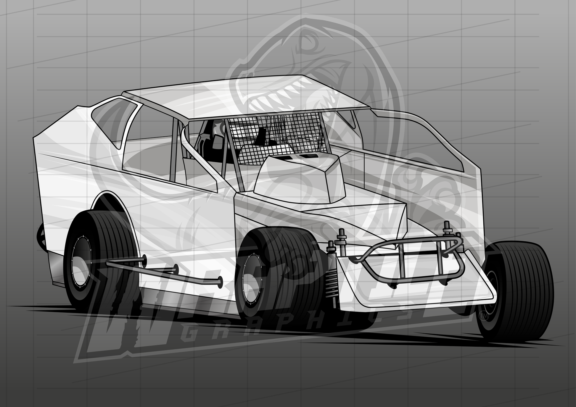 Vector Racing Graphic Template