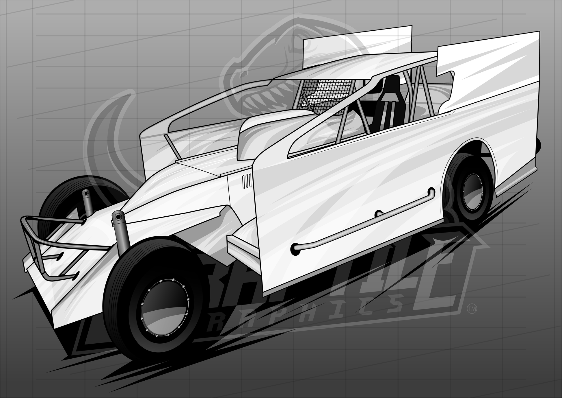 Vector Racing Graphic Template