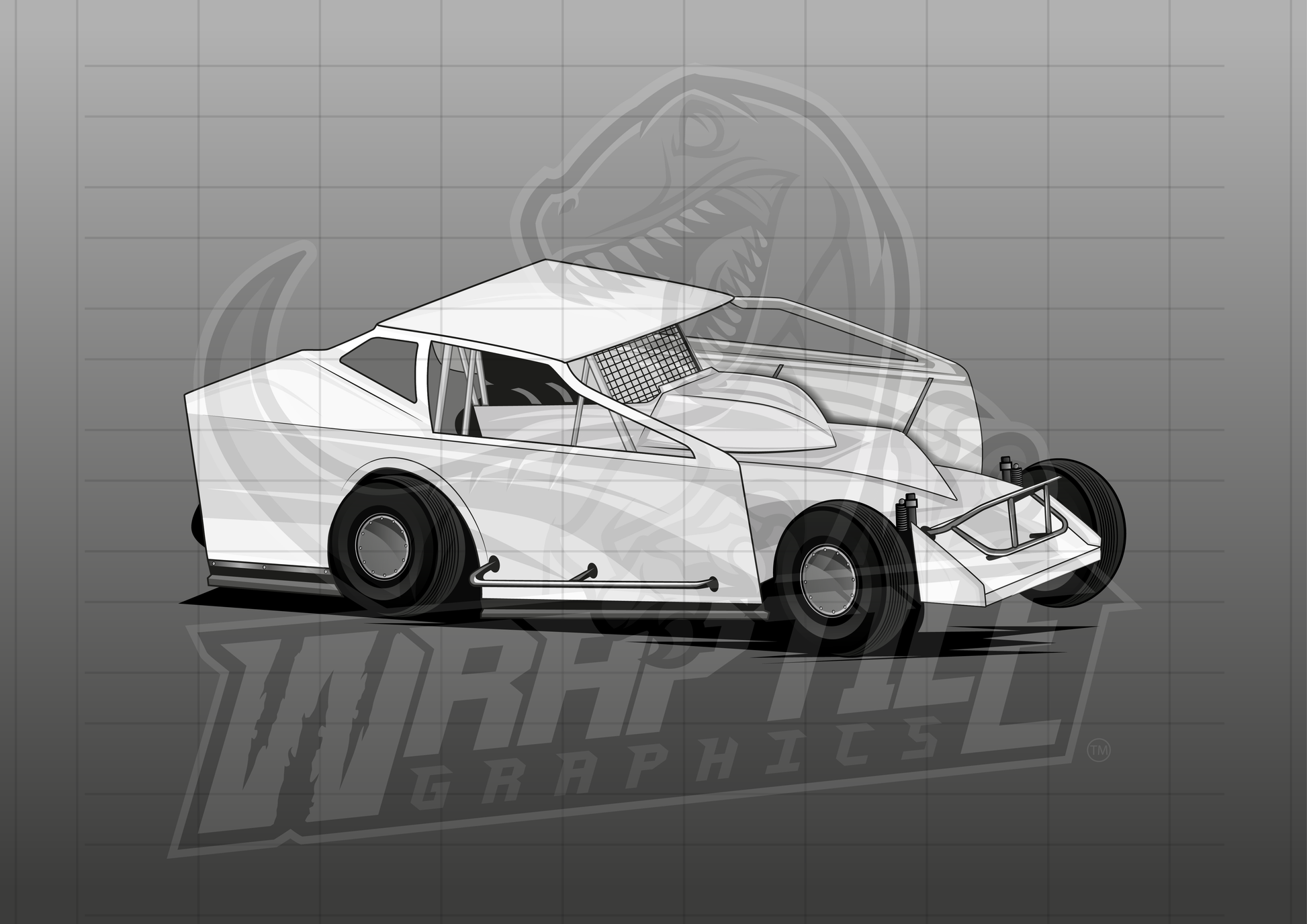 Vector Racing Graphic Template