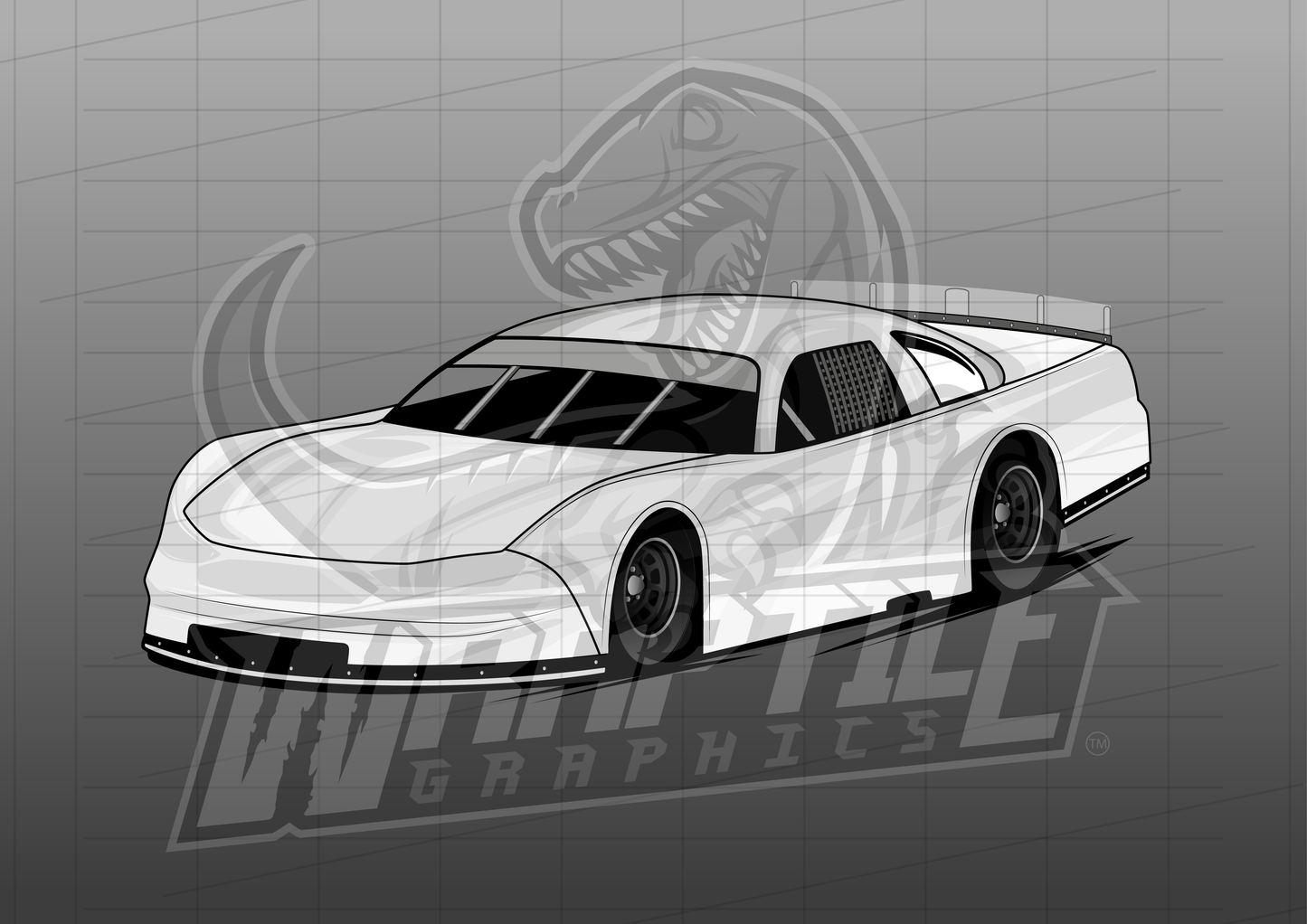 Vector Racing Graphic Template