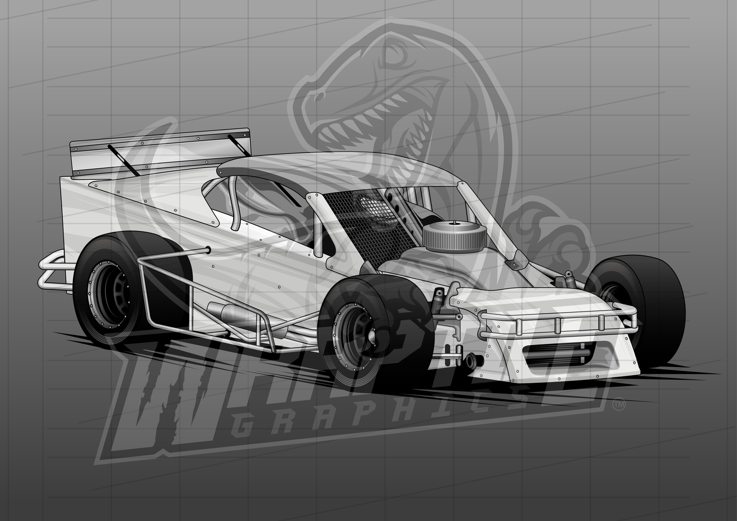 Vector Racing Graphic Template