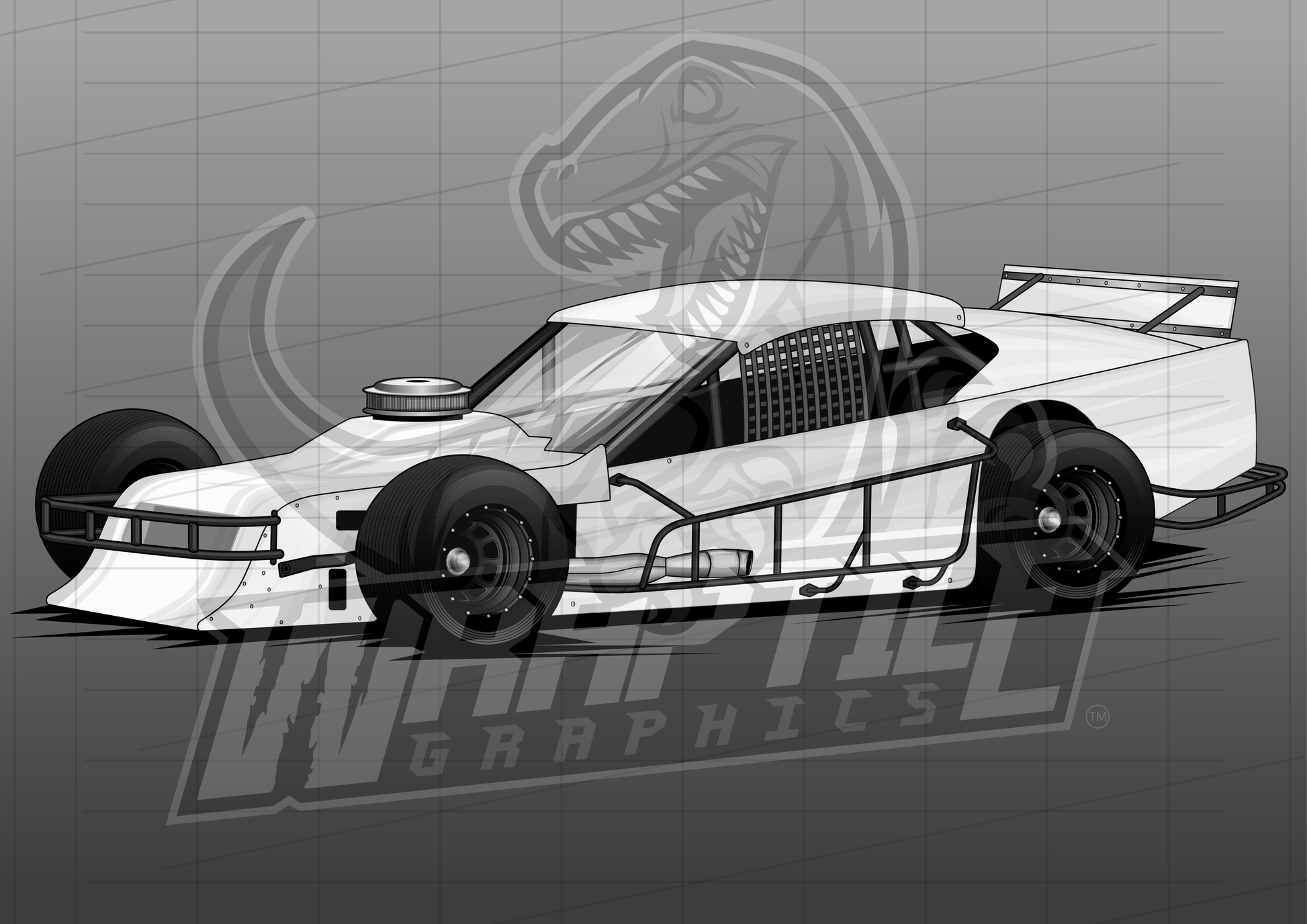 Vector Racing Graphic Template