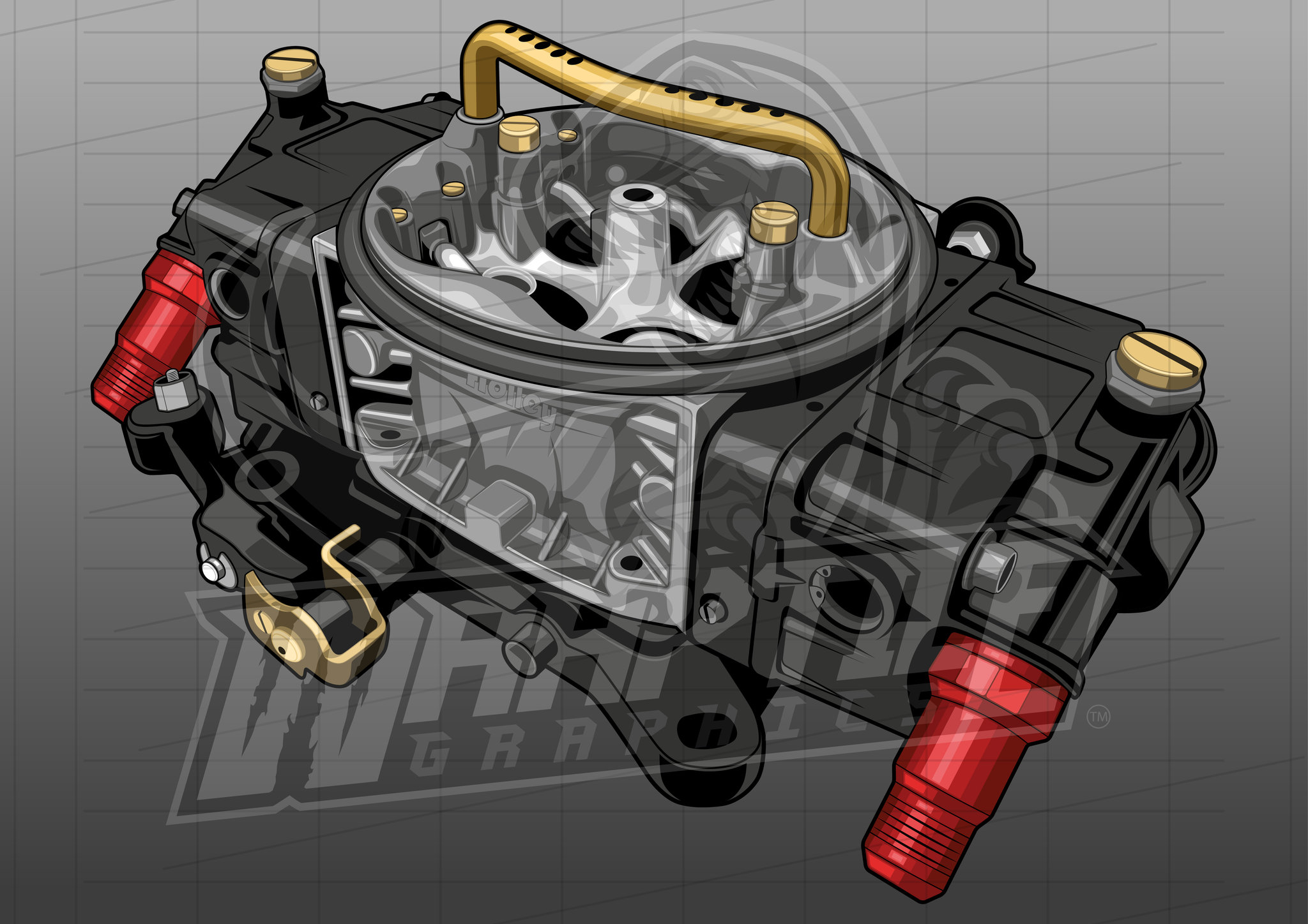 Carburetor Illustration 1 Wraptile Shop