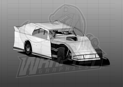 Vector Racing Graphic Template