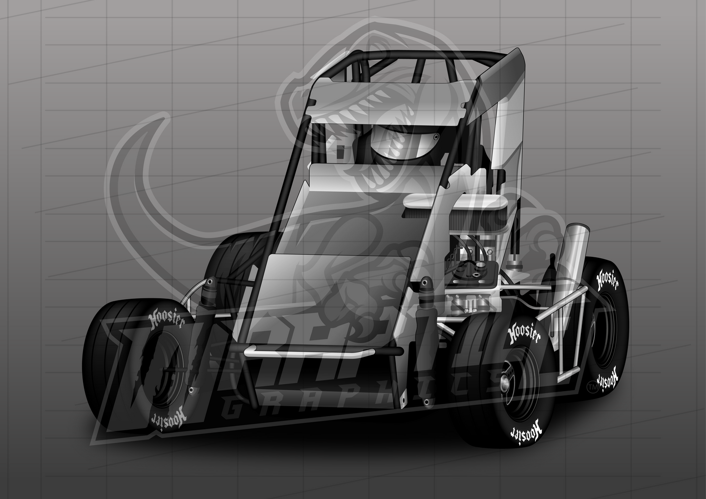 Vector Racing Graphic Template