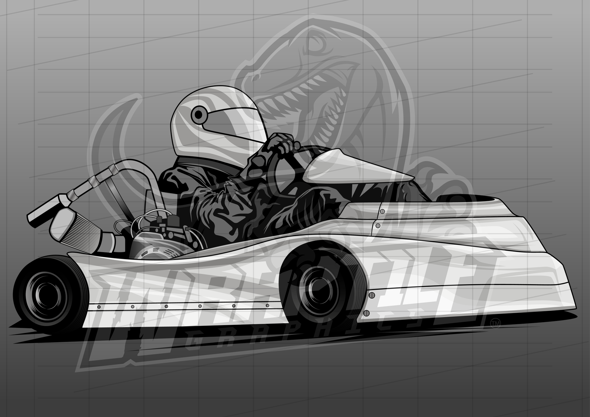 Vector Racing Graphic Template