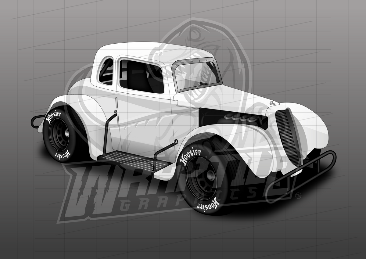 Legend Car Illustration 1 – Wraptile Shop