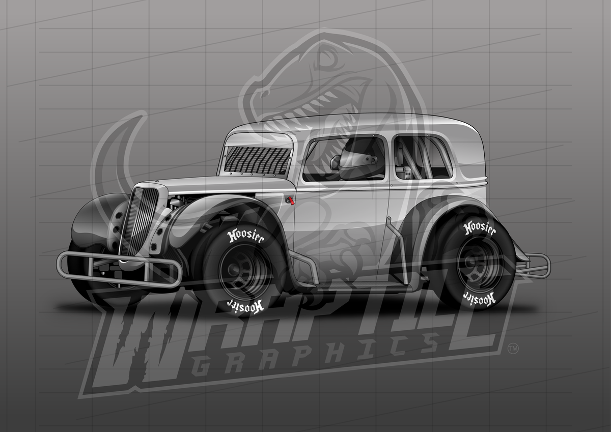 Legend Car Illustration 2 – Wraptile Shop
