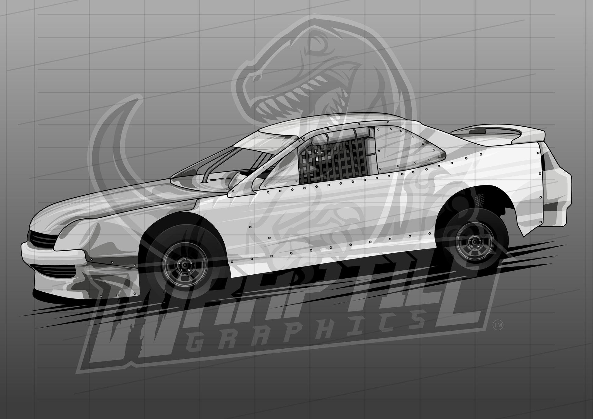 Vector Racing Graphic Template