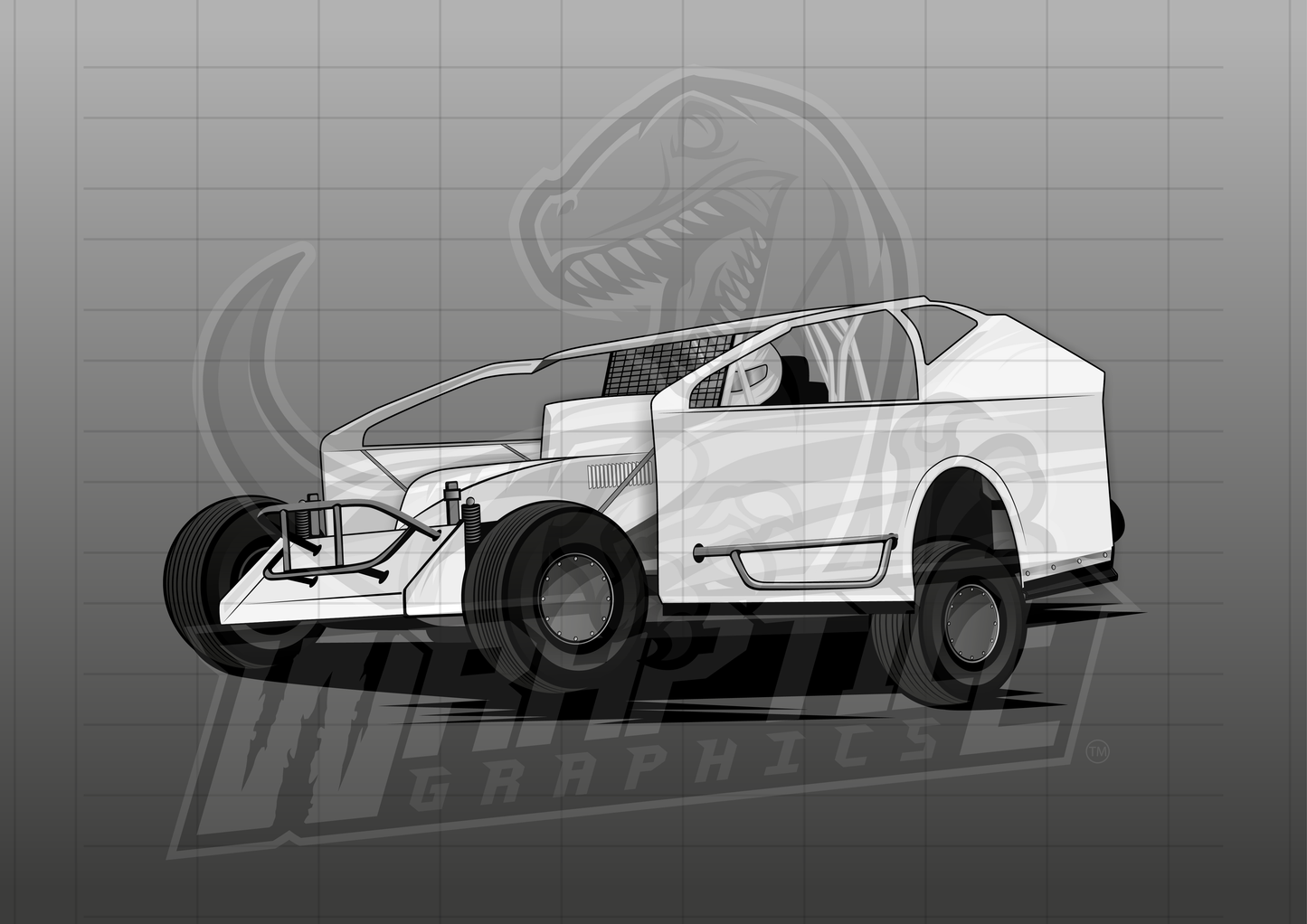 Vector Racing Graphic Template