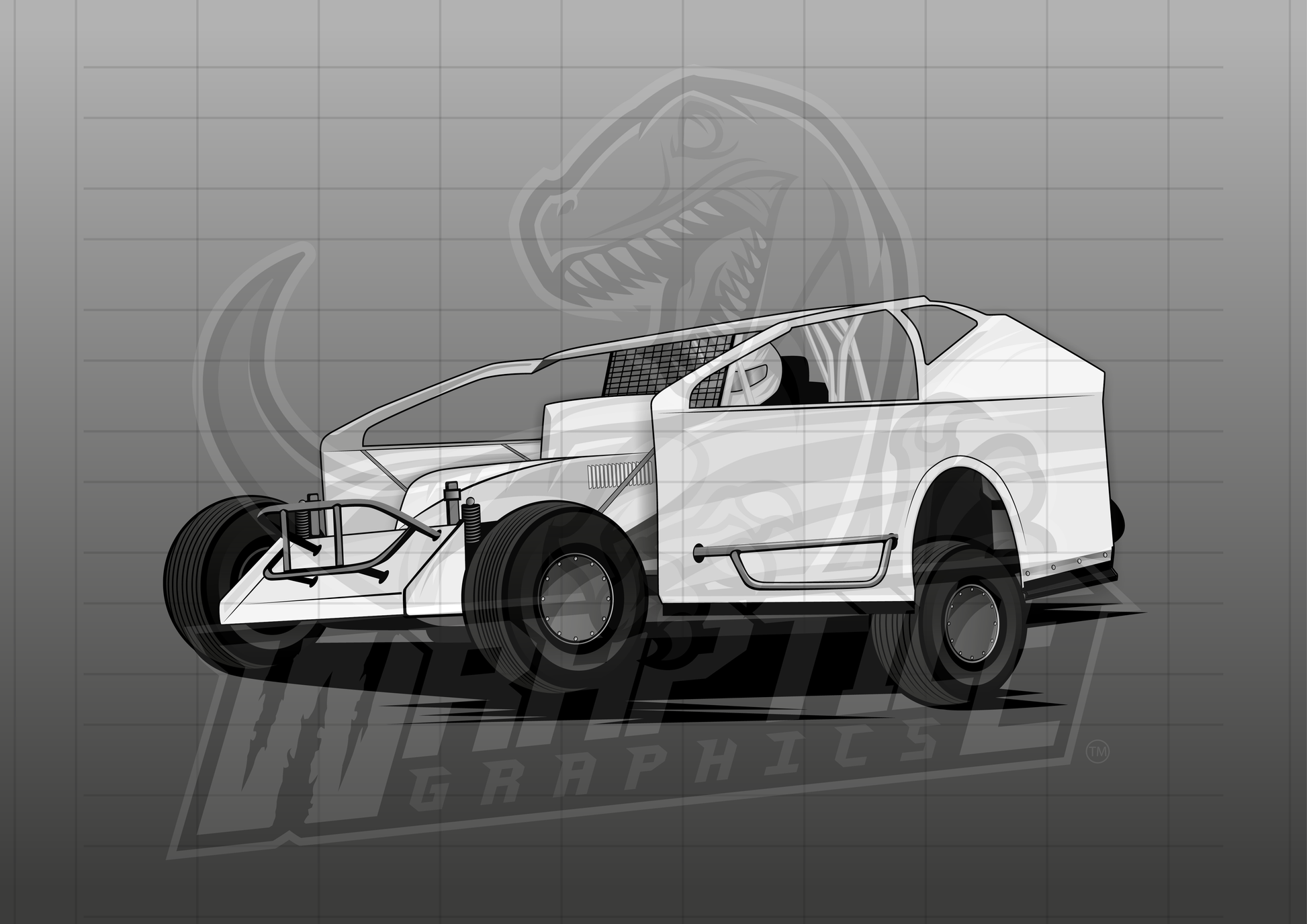 Vector Racing Graphic Template
