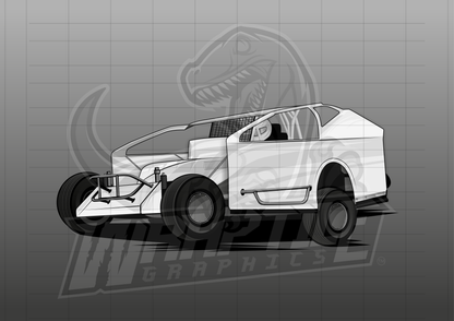 Vector Racing Graphic Template