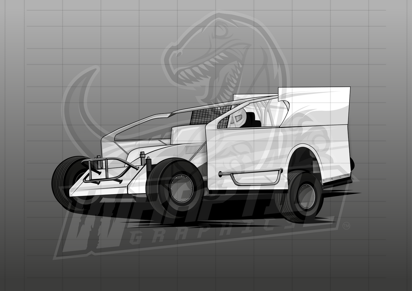 Vector Racing Graphic Template