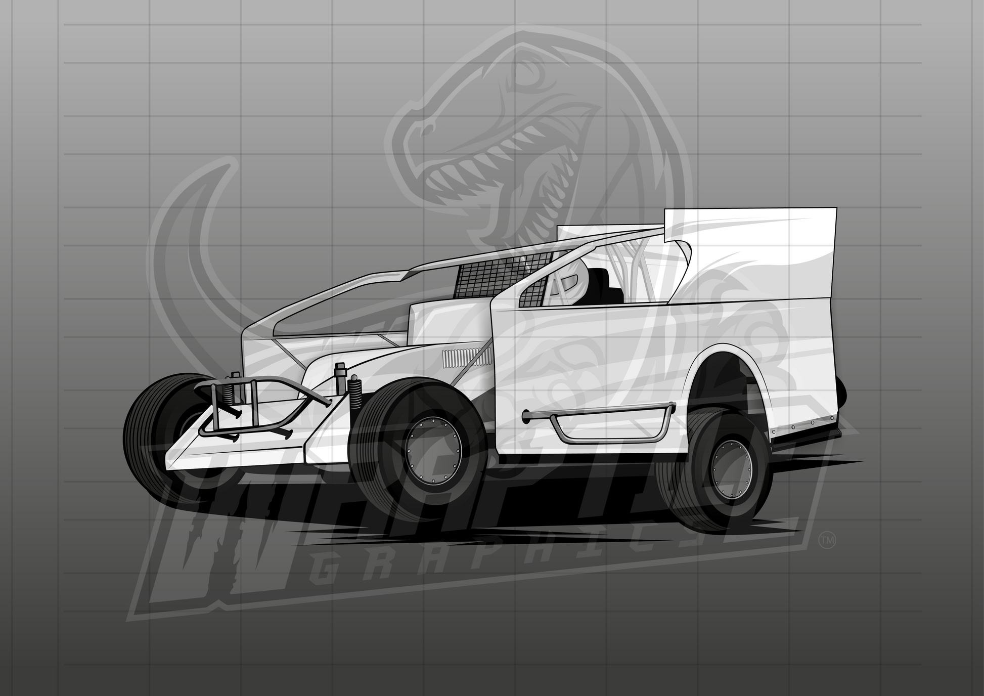 Vector Racing Graphic Template
