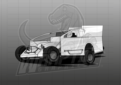 Vector Racing Graphic Template