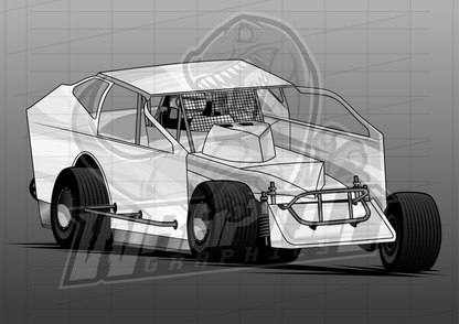 Vector Racing Graphic Template