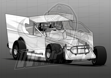 Load image into Gallery viewer, Vector Racing Graphic Template