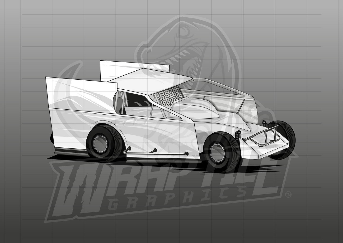 Vector Racing Graphic Template
