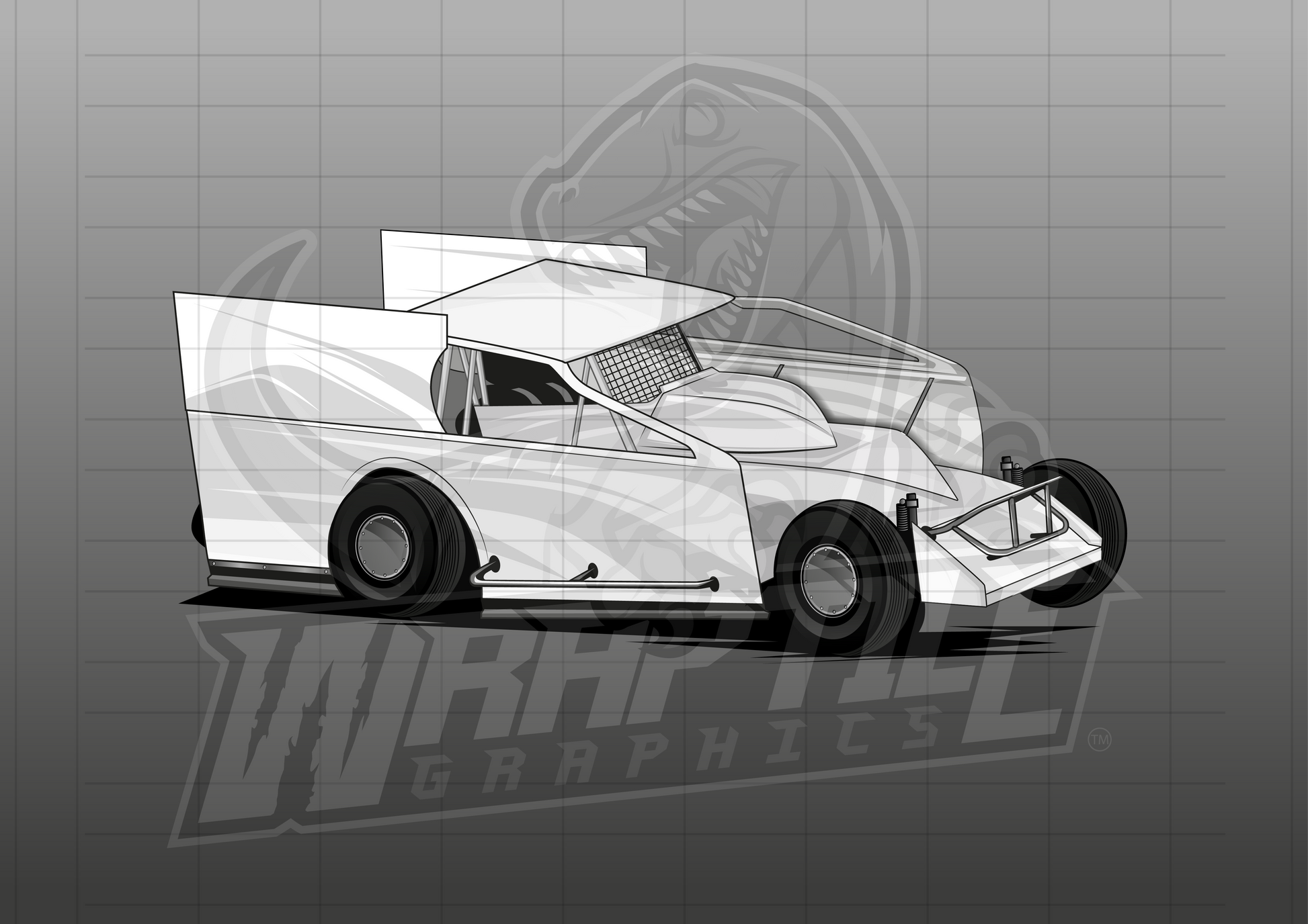 Vector Racing Graphic Template