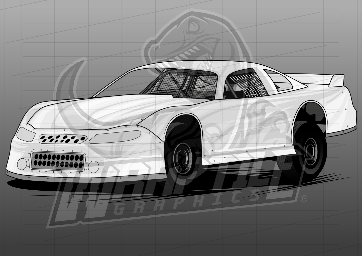 Vector Racing Graphic Template