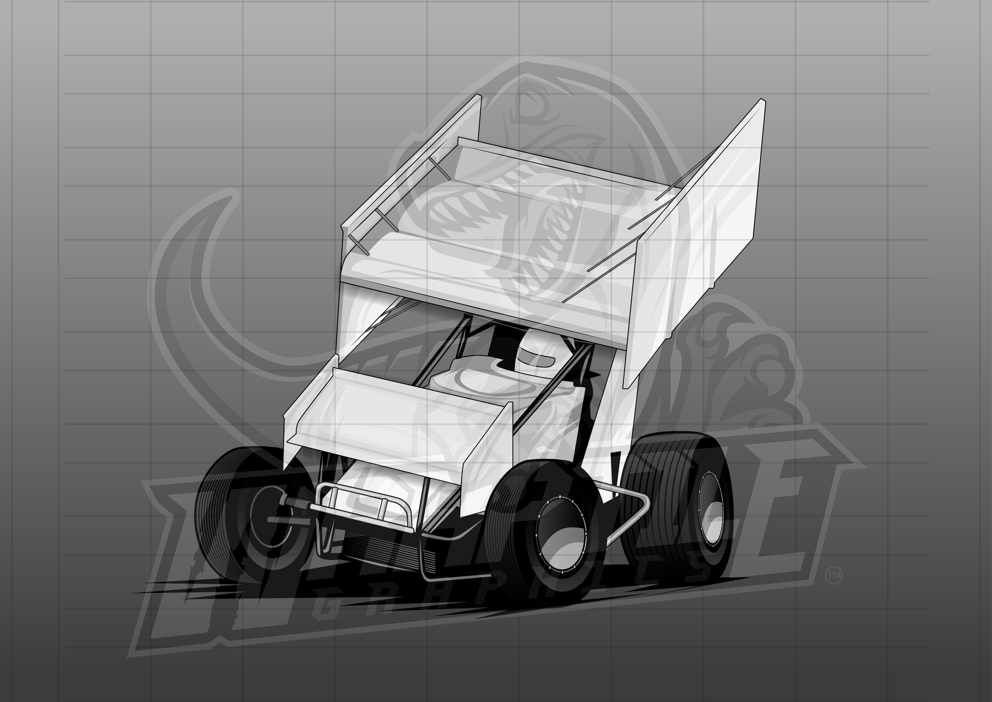Vector Racing Graphic Template