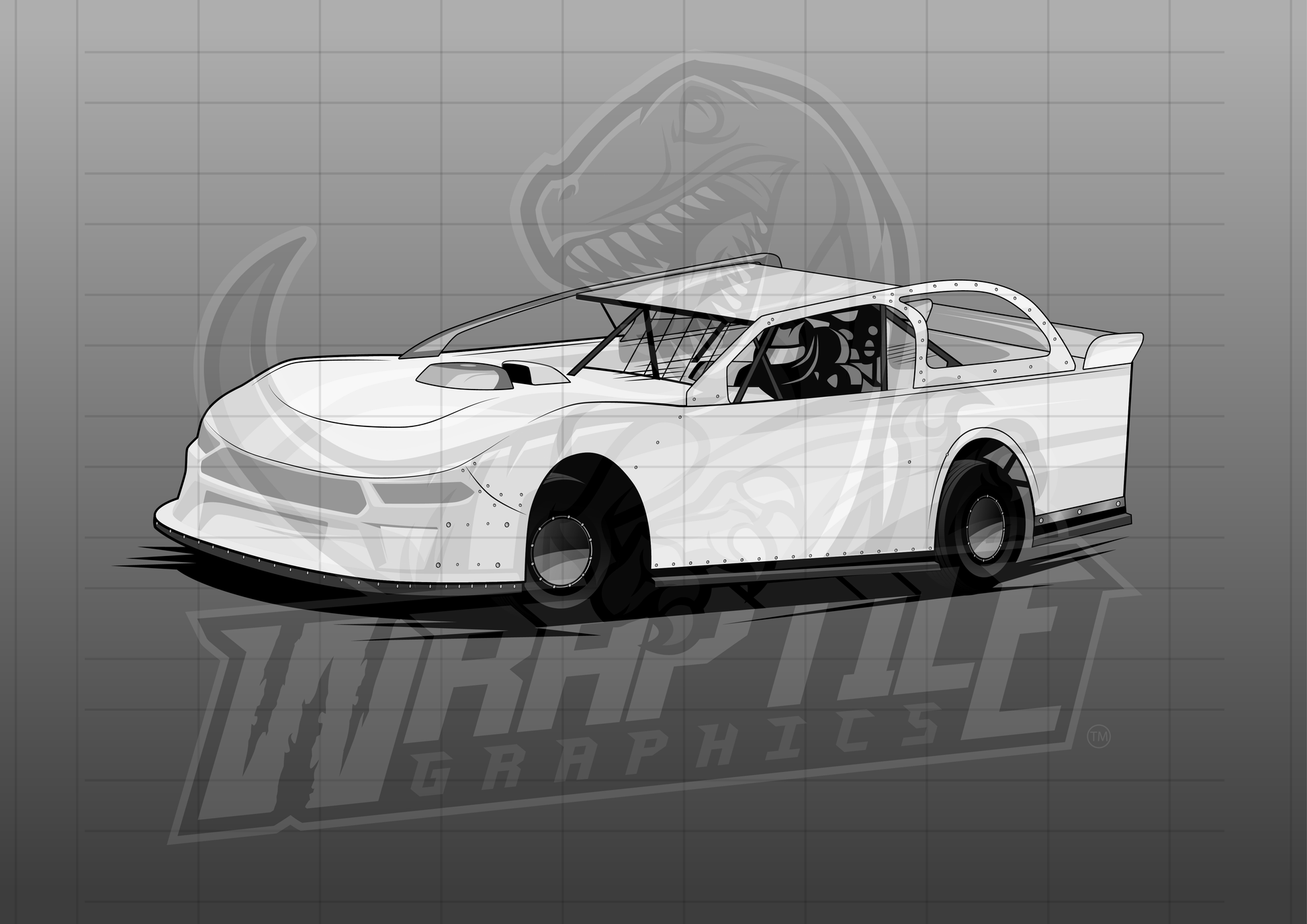 Vector Racing Graphic Template