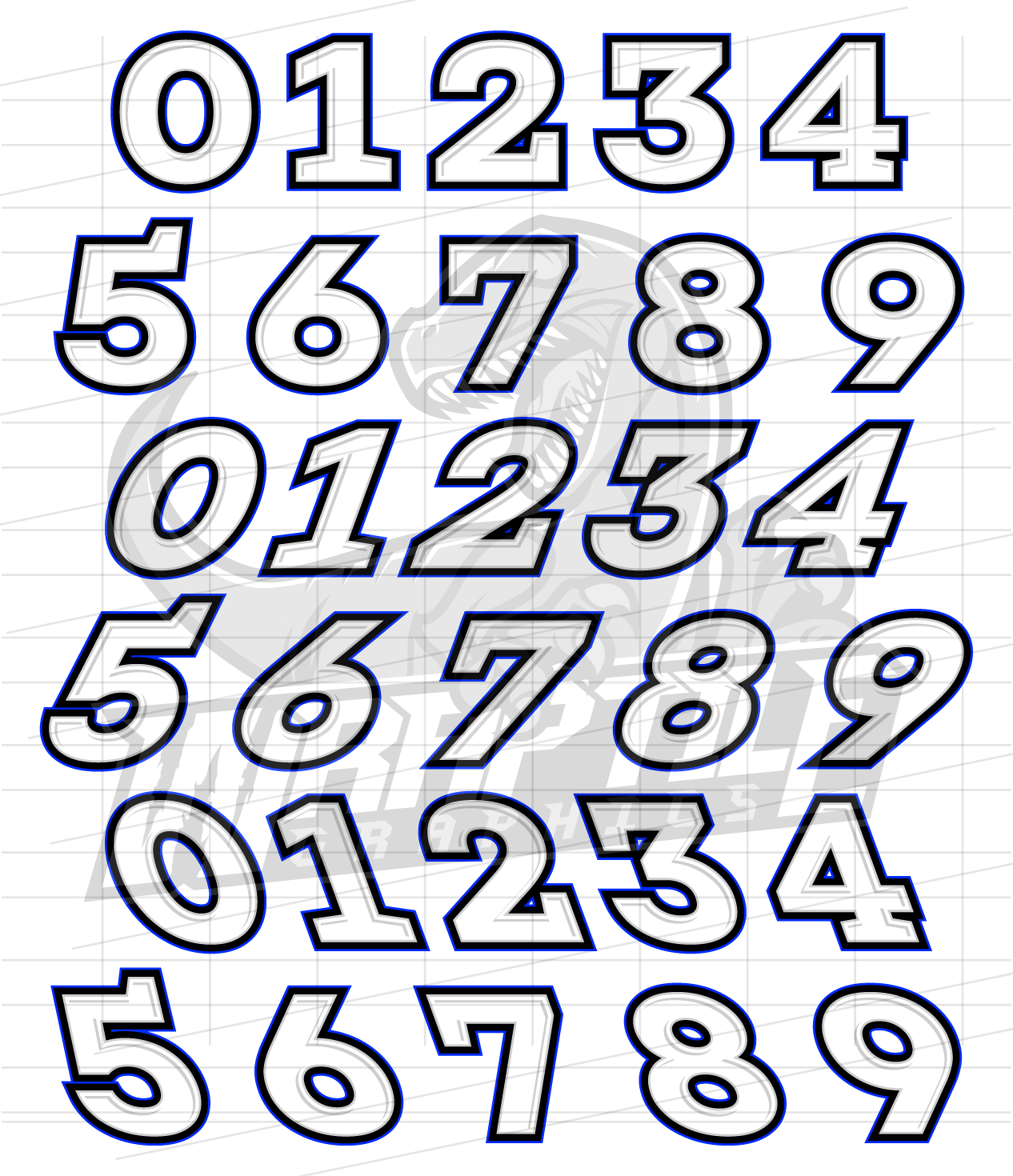 Racing Fonts Number Collection 24 Wraptile Shop racing-fonts-number-collection-24-wraptile-shop